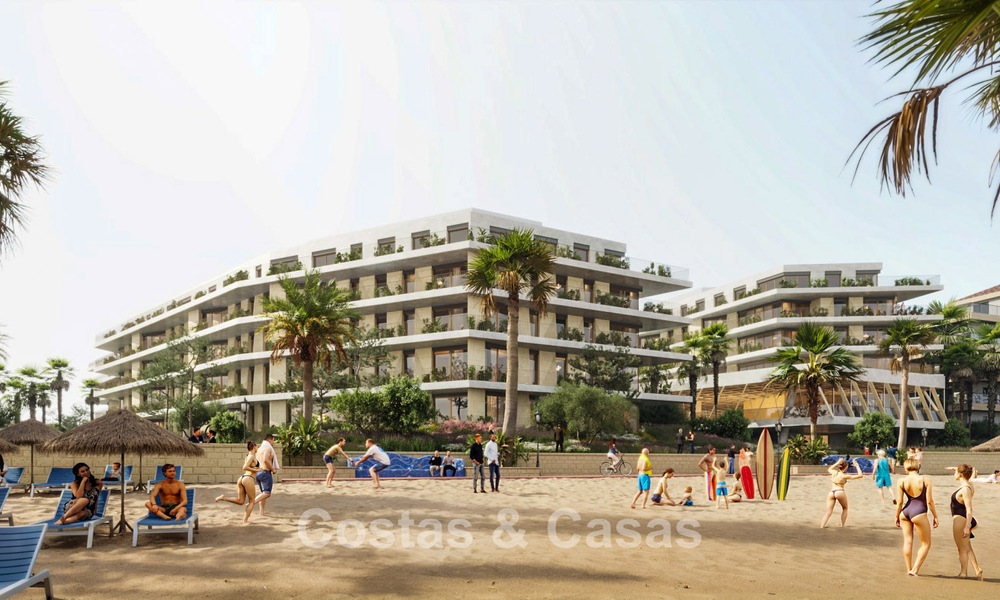 New boutique apartments for sale in a frontline beach complex in La Duquesa, Manilva, Costa del Sol 801601