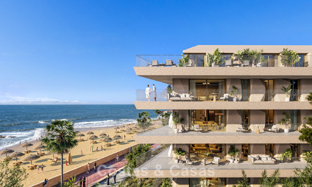 New boutique apartments for sale in a frontline beach complex in La Duquesa, Manilva, Costa del Sol 801604
