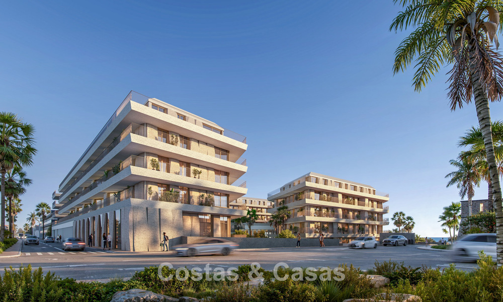 New boutique apartments for sale in a frontline beach complex in La Duquesa, Manilva, Costa del Sol 801606