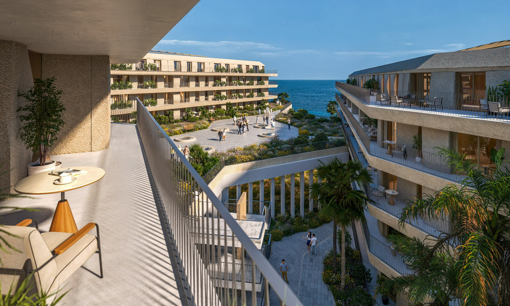 New boutique apartments for sale in a frontline beach complex in La Duquesa, Manilva, Costa del Sol 801608