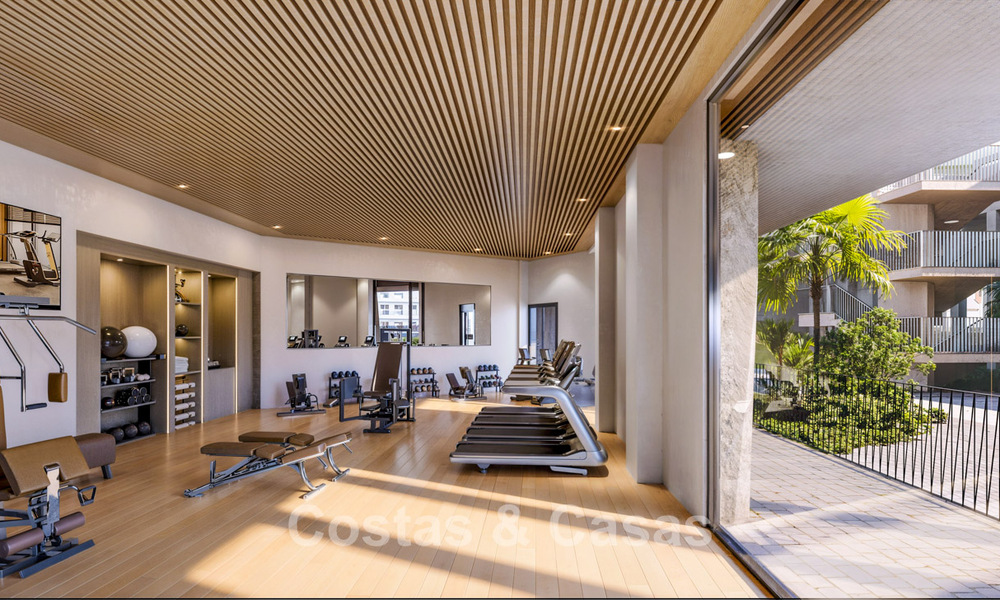 New boutique apartments for sale in a frontline beach complex in La Duquesa, Manilva, Costa del Sol 801609