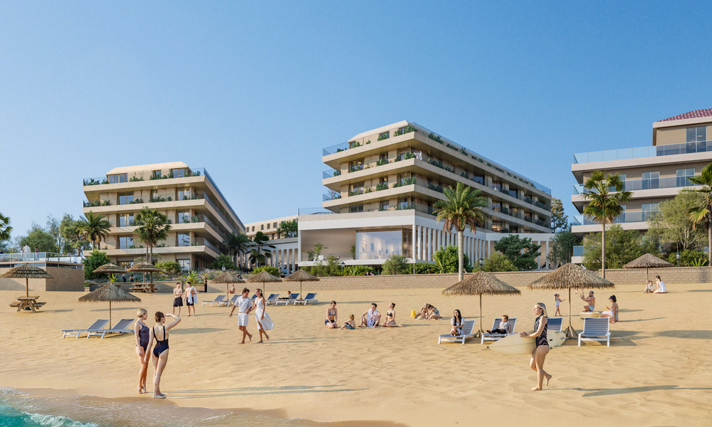 New boutique apartments for sale in a frontline beach complex in La Duquesa, Manilva, Costa del Sol 801611