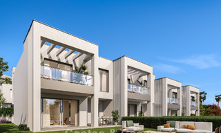Modern semi-detached villa for sale within walking distance of the beach in Elviria, Marbella 801842 