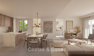 Modern semi-detached villa for sale within walking distance of the beach in Elviria, Marbella 801848 