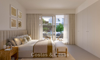 Modern semi-detached villa for sale within walking distance of the beach in Elviria, Marbella 801849 