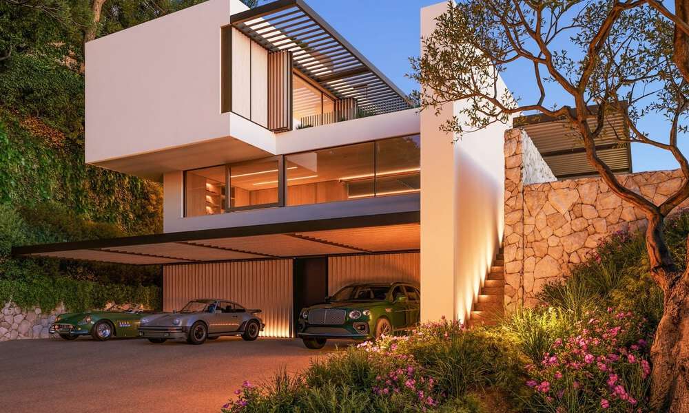 Sleek, modern luxury villa for sale in the renowned El Madroñal residential estate in Benahavís - Marbella 801863