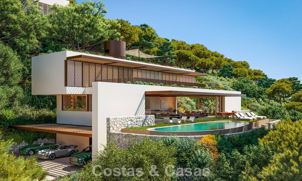 Sleek, modern luxury villa for sale in the renowned El Madroñal residential estate in Benahavís - Marbella 801869