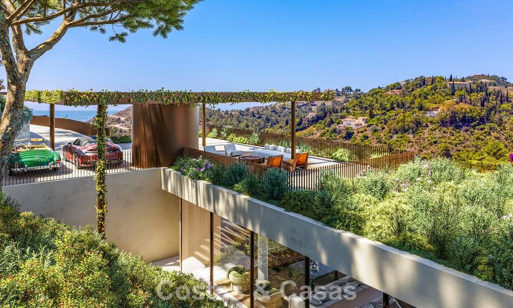 Advanced designer villa with panoramic sea views for sale in El Madroñal, Marbella - Benahavís 801871