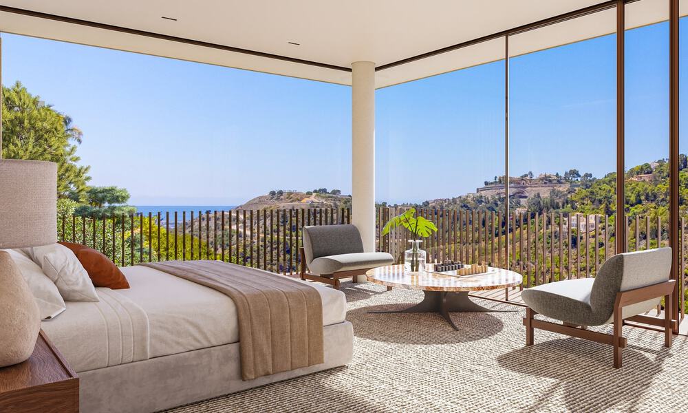 Advanced designer villa with panoramic sea views for sale in El Madroñal, Marbella - Benahavís 801872