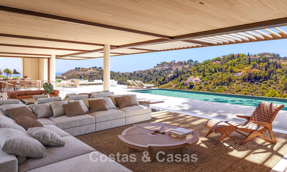 Advanced designer villa with panoramic sea views for sale in El Madroñal, Marbella - Benahavís 801874