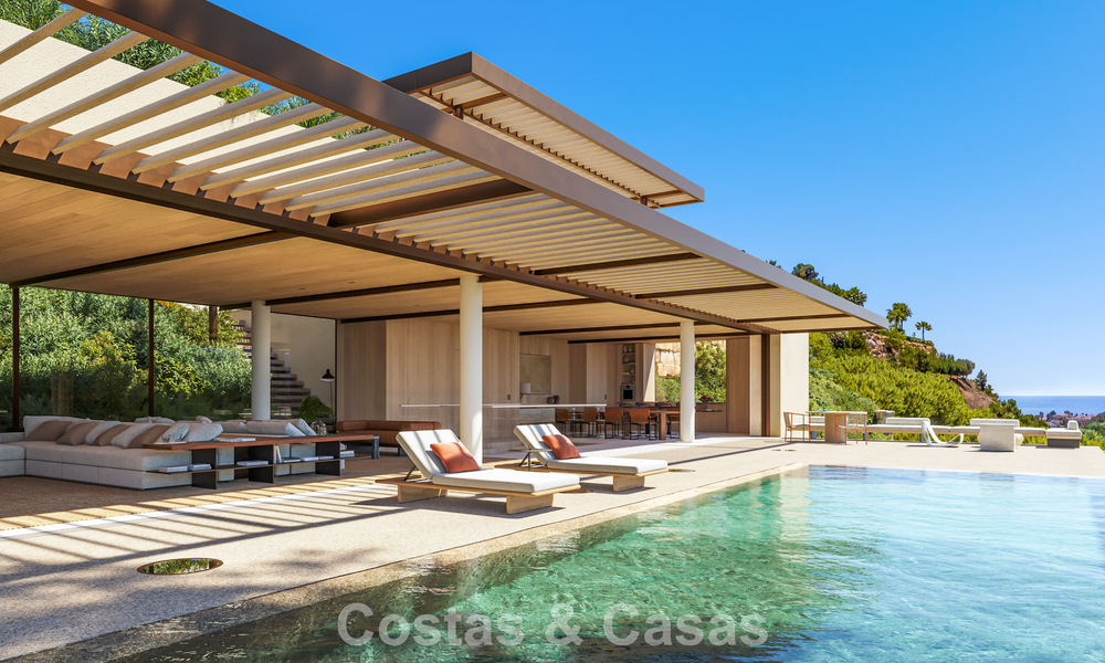 Advanced designer villa with panoramic sea views for sale in El Madroñal, Marbella - Benahavís 801877
