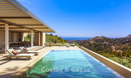 Advanced designer villa with panoramic sea views for sale in El Madroñal, Marbella - Benahavís 801882