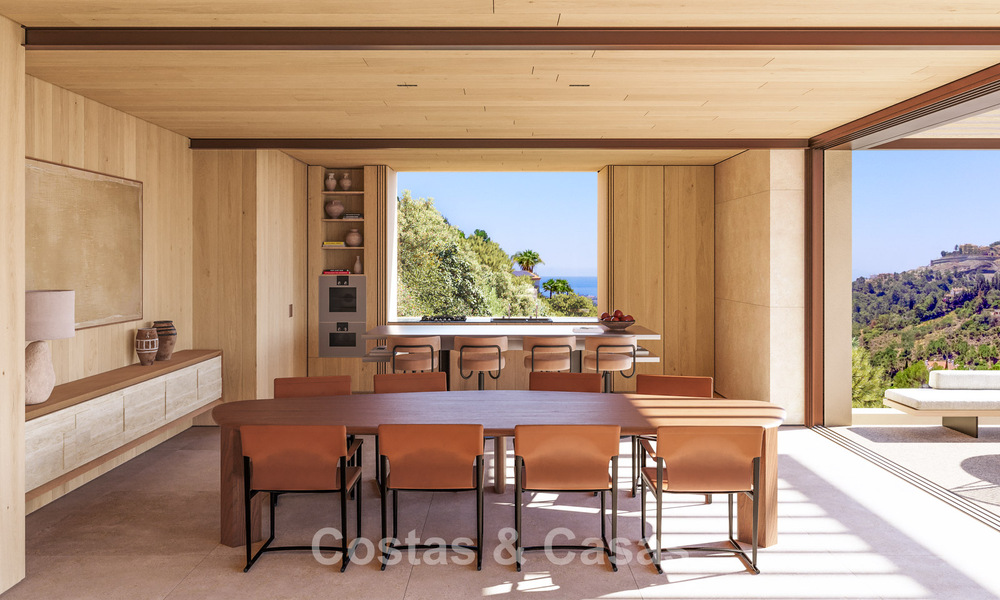Advanced designer villa with panoramic sea views for sale in El Madroñal, Marbella - Benahavís 801883