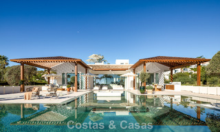 Contemporary mediterranean luxury villa for sale, frontline golf in a prestigious golf community of Nueva Andalucía, Marbella 801911 