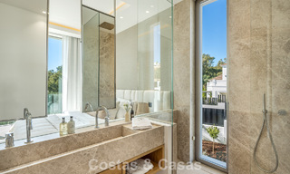 Contemporary mediterranean luxury villa for sale, frontline golf in a prestigious golf community of Nueva Andalucía, Marbella 801925 