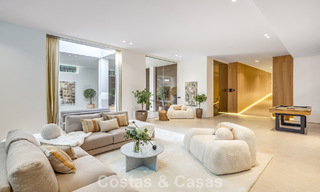 Contemporary mediterranean luxury villa for sale, frontline golf in a prestigious golf community of Nueva Andalucía, Marbella 801928 