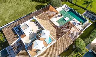 Contemporary mediterranean luxury villa for sale, frontline golf in a prestigious golf community of Nueva Andalucía, Marbella 801933 