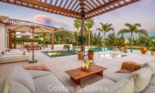 Contemporary mediterranean luxury villa for sale, frontline golf in a prestigious golf community of Nueva Andalucía, Marbella 801935 