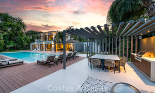 Modern luxury villa with heated swimming pool for sale in Nueva Andalucía's Golf Valley, Marbella 801943 