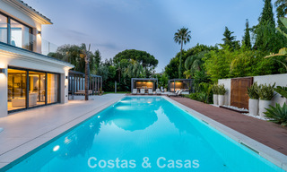 Modern luxury villa with heated swimming pool for sale in Nueva Andalucía's Golf Valley, Marbella 801944 