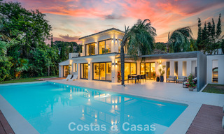 Modern luxury villa with heated swimming pool for sale in Nueva Andalucía's Golf Valley, Marbella 801947 