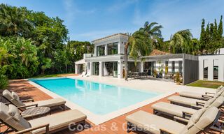 Modern luxury villa with heated swimming pool for sale in Nueva Andalucía's Golf Valley, Marbella 802003 