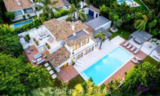 Modern luxury villa with heated swimming pool for sale in Nueva Andalucía's Golf Valley, Marbella 802006 