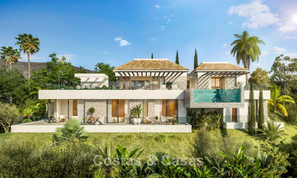 High-end new-build villa with panoramic sea views for sale in the hills of Marbella - Benahavís 802120