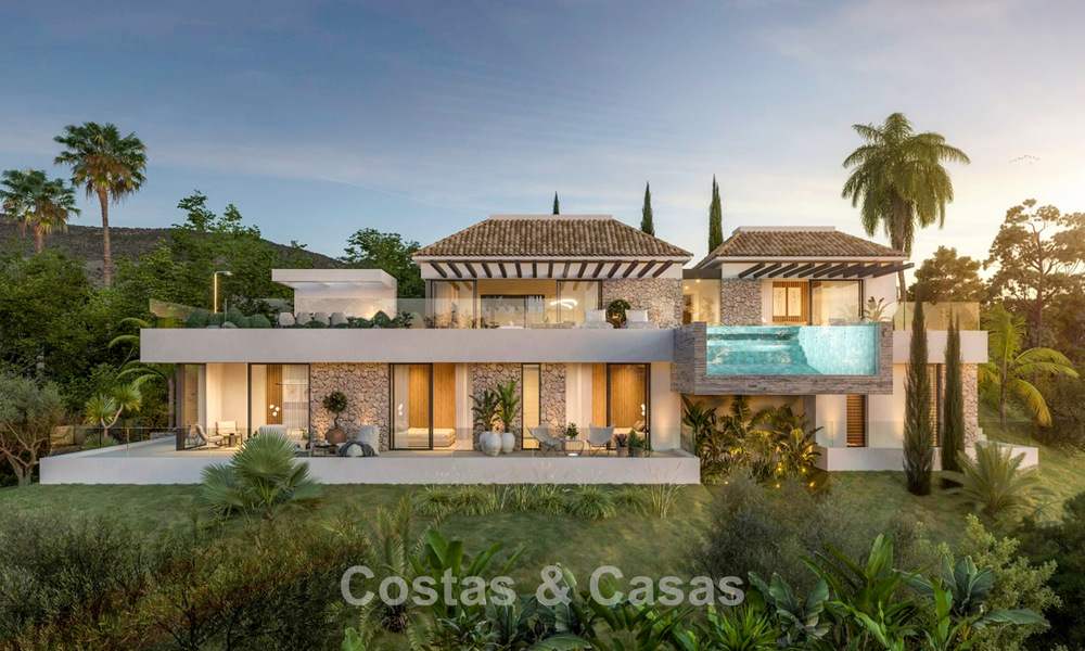 High-end new-build villa with panoramic sea views for sale in the hills of Marbella - Benahavís 802121