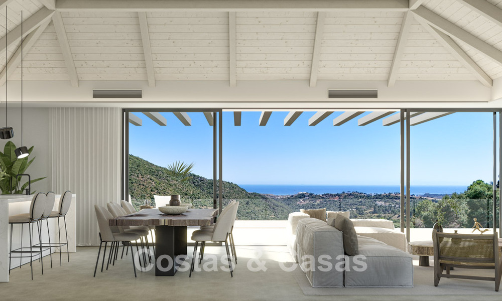 High-end new-build villa with panoramic sea views for sale in the hills of Marbella - Benahavís 802122