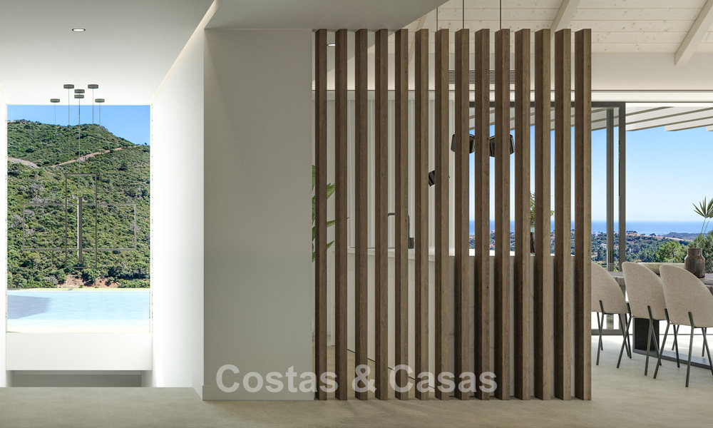 High-end new-build villa with panoramic sea views for sale in the hills of Marbella - Benahavís 802124