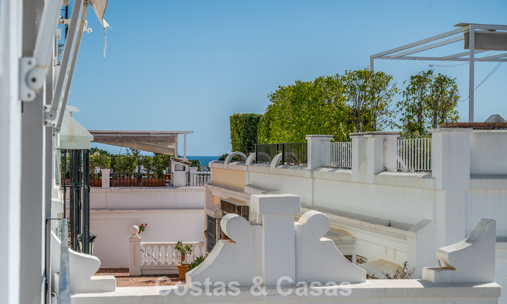 Charming townhouse for sale in an Andalusian village-style complex close to amenities in Nueva Andalucía, Marbella 802361