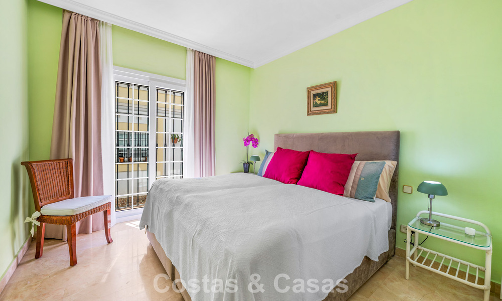 Charming townhouse for sale in an Andalusian village-style complex close to amenities in Nueva Andalucía, Marbella 802364