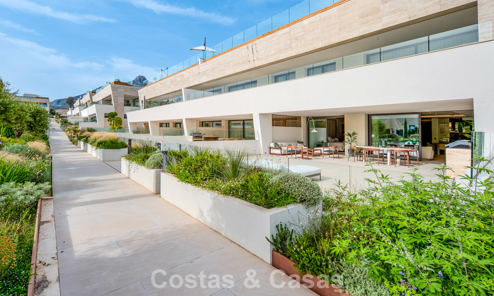 Exclusive duplex apartment with Fendi interior in five star complex for sale on Marbella’s Golden Mile 802321