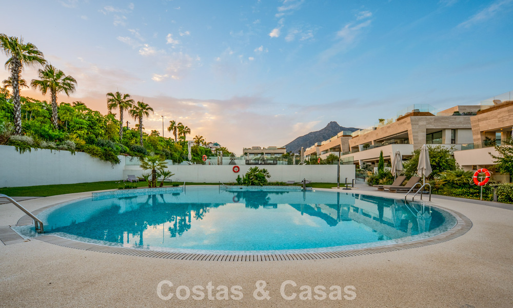 Exclusive duplex apartment with Fendi interior in five star complex for sale on Marbella’s Golden Mile 802341