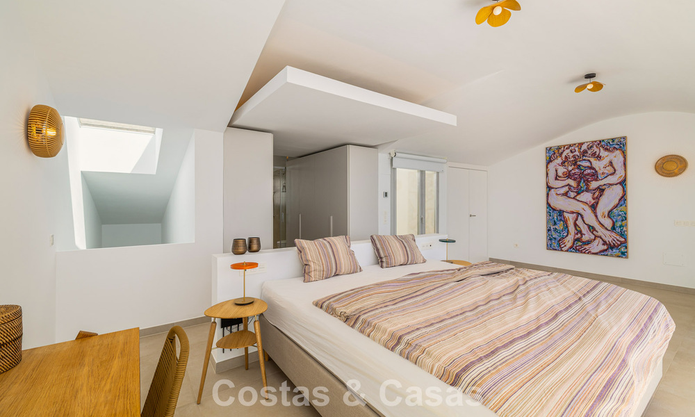 Bright and modern duplex penthouse with frontal open sea views for sale in Benalmádena, Costa del Sol 802178