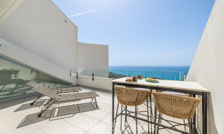 Bright and modern duplex penthouse with frontal open sea views for sale in Benalmádena, Costa del Sol 802185 