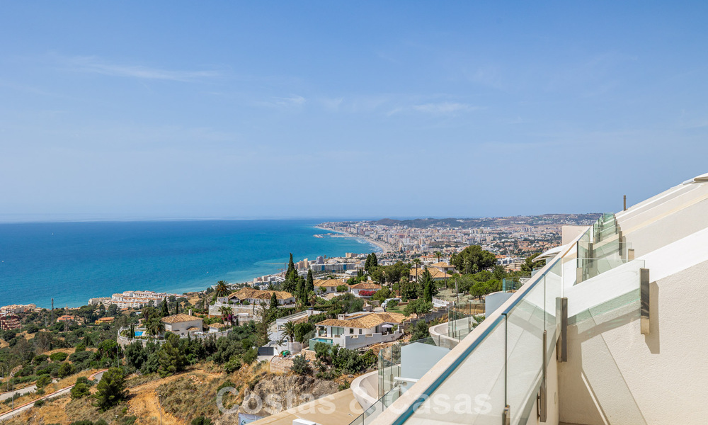 Bright and modern duplex penthouse with frontal open sea views for sale in Benalmádena, Costa del Sol 802187