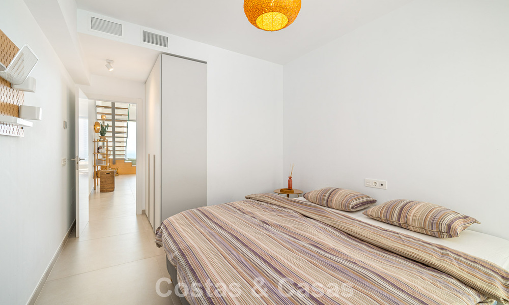 Bright and modern duplex penthouse with frontal open sea views for sale in Benalmádena, Costa del Sol 802194