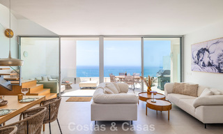 Bright and modern duplex penthouse with frontal open sea views for sale in Benalmádena, Costa del Sol 802198 