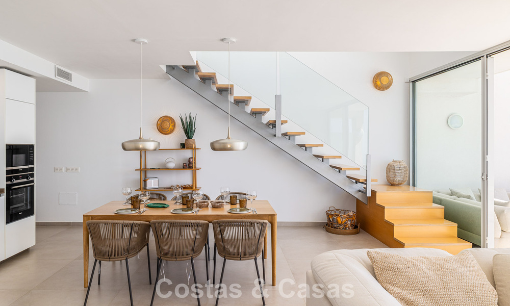 Bright and modern duplex penthouse with frontal open sea views for sale in Benalmádena, Costa del Sol 802199