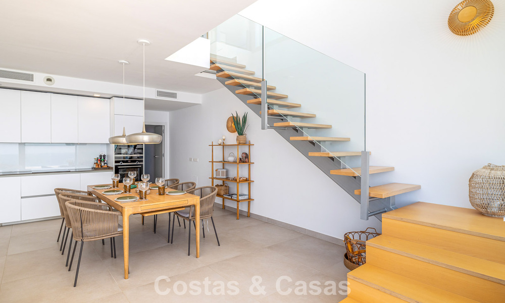 Bright and modern duplex penthouse with frontal open sea views for sale in Benalmádena, Costa del Sol 802201