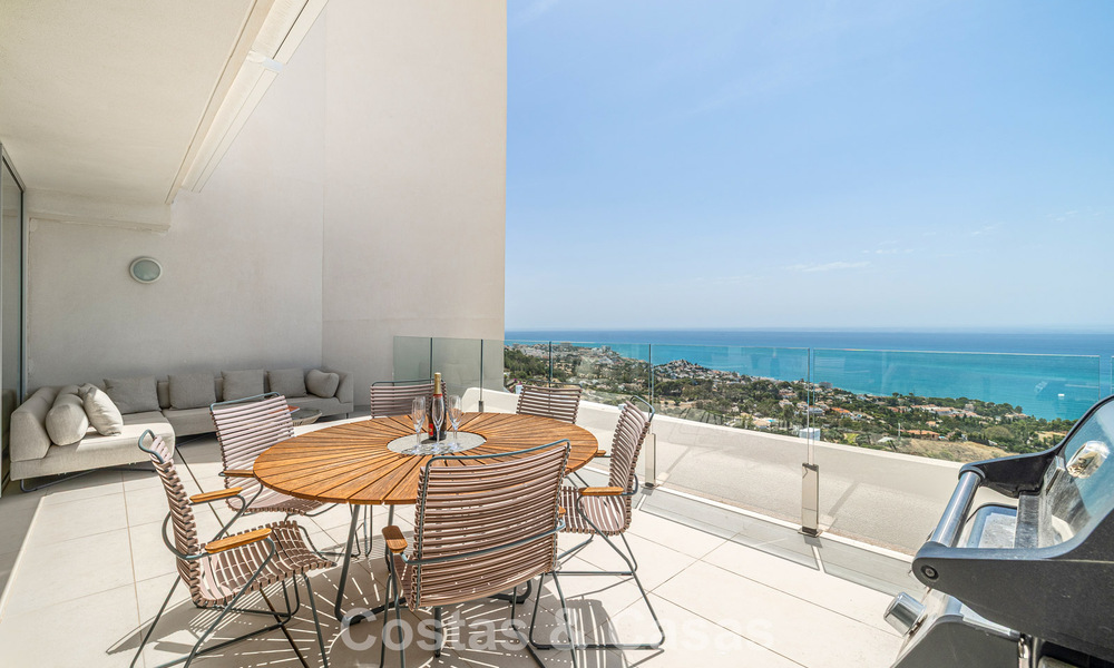 Bright and modern duplex penthouse with frontal open sea views for sale in Benalmádena, Costa del Sol 802203