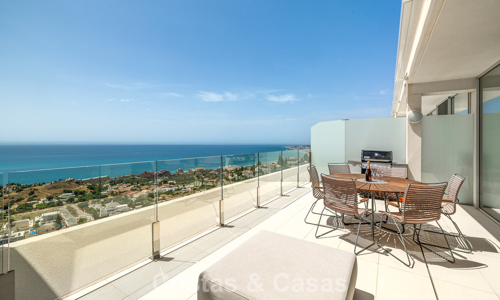 Bright and modern duplex penthouse with frontal open sea views for sale in Benalmádena, Costa del Sol 802204