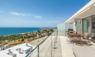 Bright and modern duplex penthouse with frontal open sea views for sale in Benalmádena, Costa del Sol 802205 