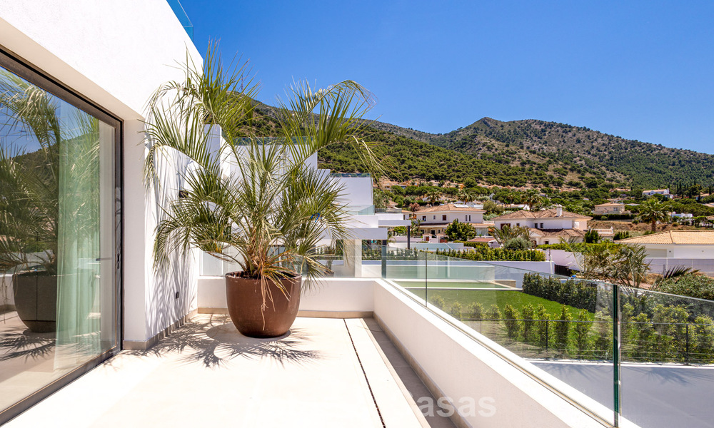 Newly built contemporary luxury villa with sea views for sale in Mijas, Costa del Sol 802162