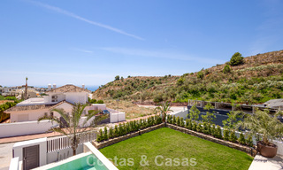 Newly built contemporary luxury villa with sea views for sale in Mijas, Costa del Sol 802163 