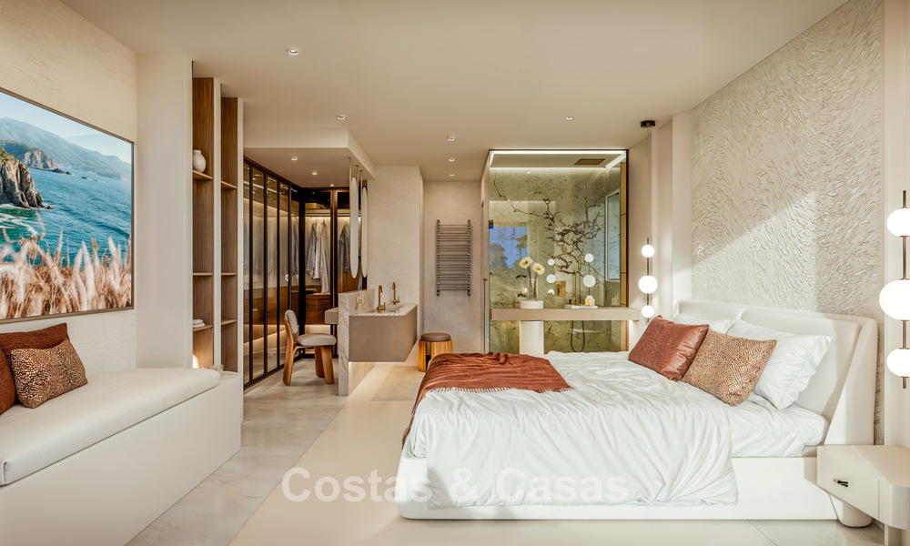 Modernised beachfront apartment with uninterrupted panoramic sea views for sale on the New Golden Mile, Marbella - Estepona 802517