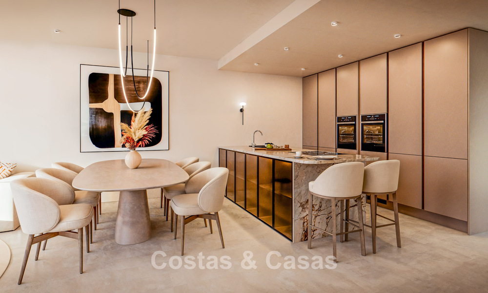 Modernised beachfront apartment with uninterrupted panoramic sea views for sale on the New Golden Mile, Marbella - Estepona 802519