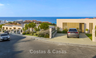 Innovative semi-detached villas with sea views for sale in a sought-after residential area in Fuengirola, Costa del Sol 802623 